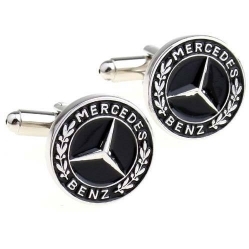 Запонки "Mercedes-Benz" с эмалью